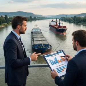 Сравнение баржи и судна «река-море» по Дунаю: экономия и риски