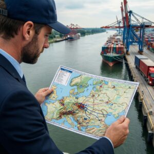 Карта портов Дуная: как порты работают с зерном, металлом и контейнерами